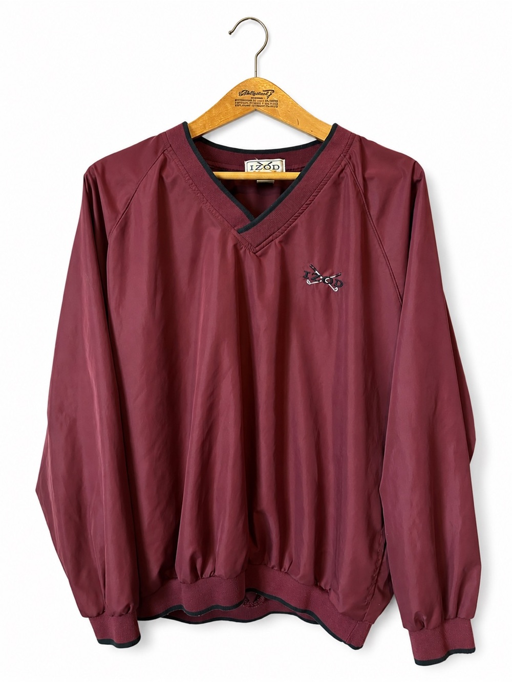 Izod Windbreaker Jacket Golf Sportswear‎ Size L Preppy Ivy League Collegiate